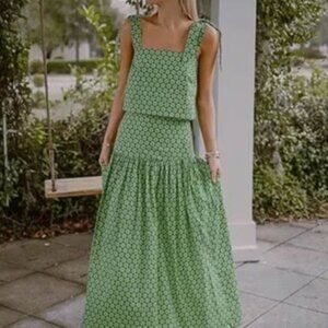 Antonio Melani x Style by Simkins Charlotte Printed Poplin Top& Skirt Set 6/14